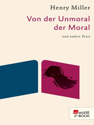 cover image of Von der Unmoral der Moral